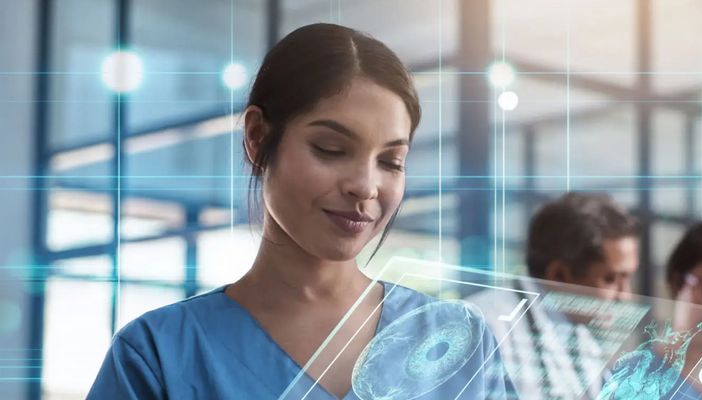 Medecin utilisant un agent IA